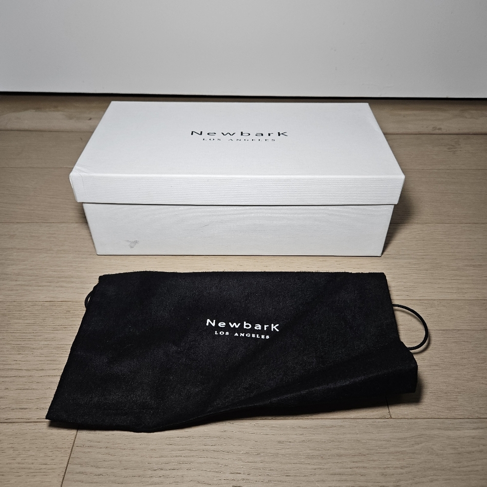 Newbark Women's Size 10 Yasmin Leather Shearling Slide Flat Sandal Black - Picture 2 of 11